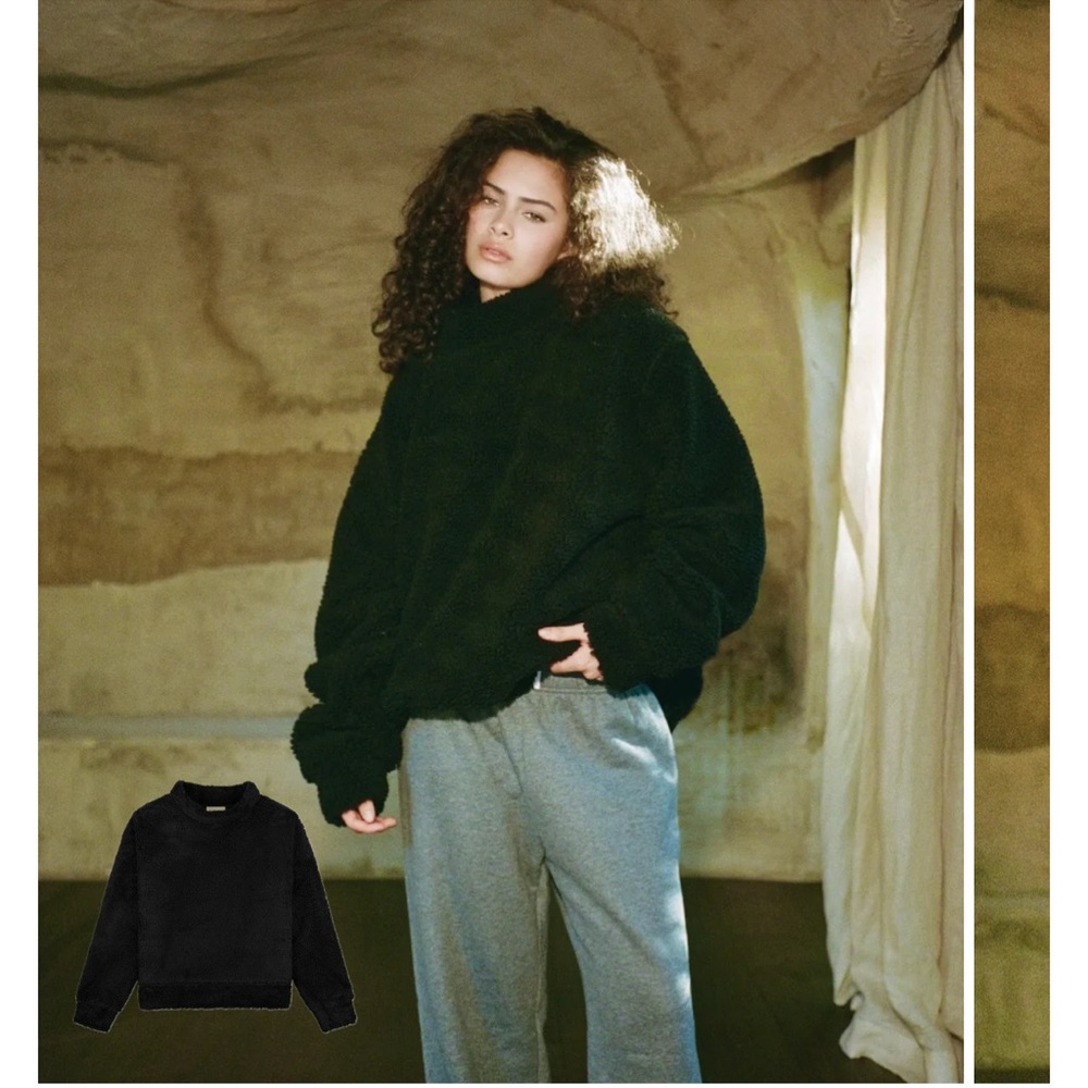 PARKE fleece teddy mockneck